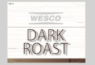 Coffee Dark Roast Label HB14