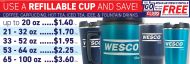 Refill Cup Prices Card HB22a