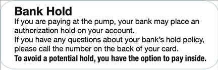 Bank Holds PUMP6