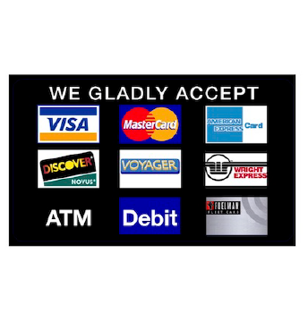 We Gladly Accept PUMP9