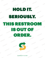 Restroom Out Of Order SW5