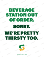 Beverage Out Of Order SW1