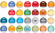 Condiment Labels D16