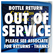 Bottle Return Out of Service O1