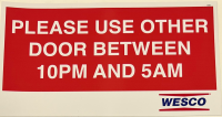 Please Use Other Door O69