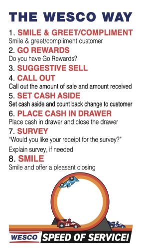 SOS Wesco Way and Buzzer Register Decals O58