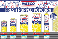Hot Food Popcorn Board POP6a